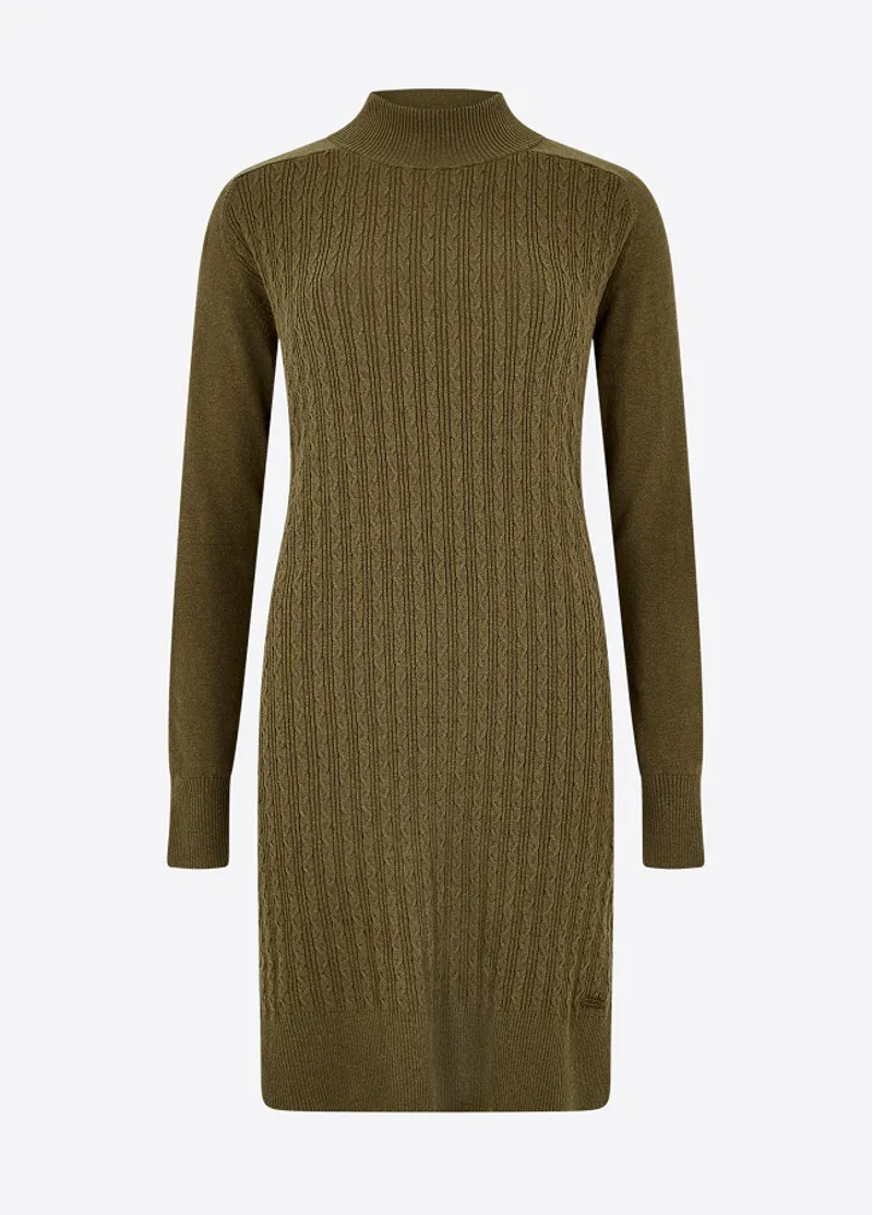 Dubarry Womens Mcdonnell Sweater Dress Dusky Green